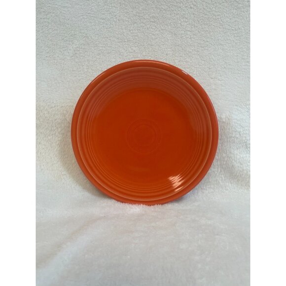Homer Laughlin China‎ Co Fiestaware Poppy Orange Dessert Plate Round Lead Free - Picture 1 of 7